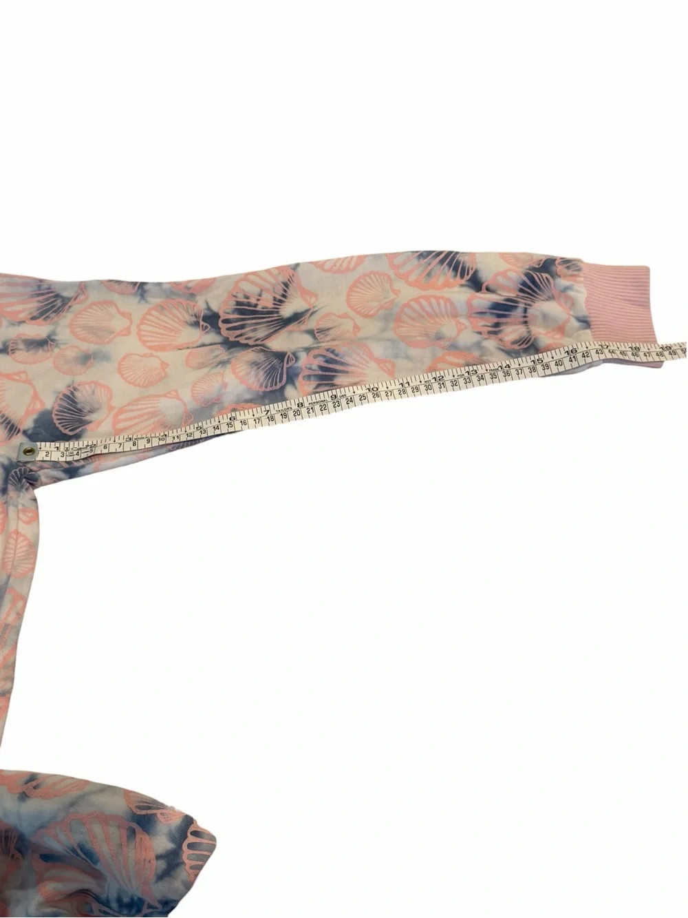 Chaser Girls Seashell Print Jogger Pants Pink Blue Size 6